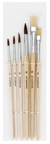 Starpak Brush Set Paintbrushes 6pcs