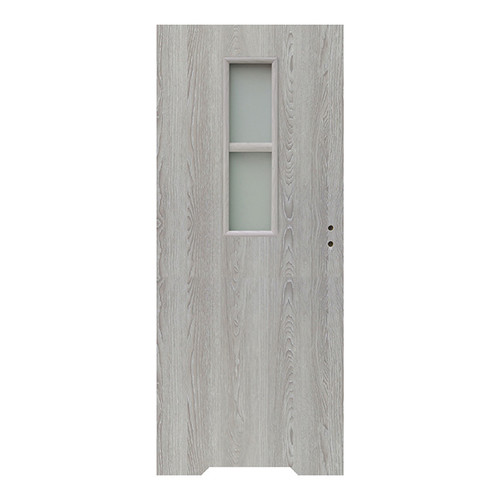 Internal Door, Undercut, Olga 80, left, grey oak