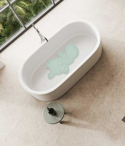 B-Anti-slip Bath Mat Hippo, mint