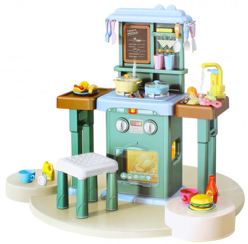 Kitchen Cooking Playset with 64 Accessories, assorted colours, 3+