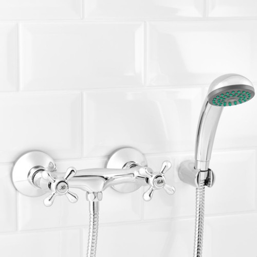 GoodHome Shower Set Etel, chrome