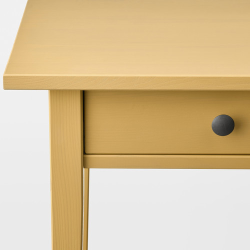 HEMNES Bedside table, yellow stain, 46x35 cm