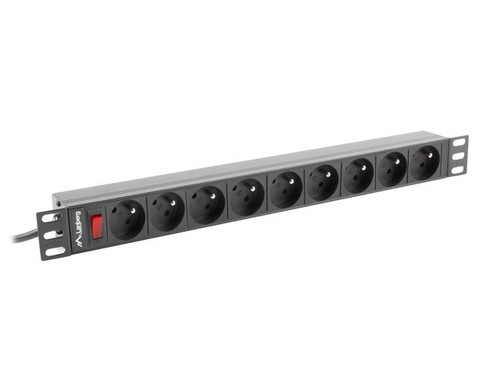 Lanberg PDU 1U 16a 9g 3m PDU-09E-0300-B