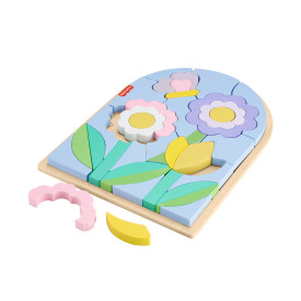 Fisher-Price Wooden Jigsaw Puzzle Flowers HXT97 3+