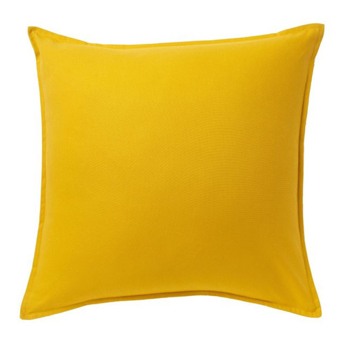 GoodHome Cushion Hiva 60 x 60 cm, mustard yellow