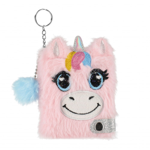 Plush Keychain Notebook Unicorn