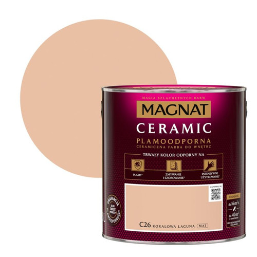 Magnat Ceramic Interior Ceramic Paint Stain-resistant 2.5l, coral lagoon