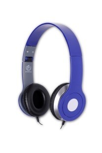 Rebeltec Stereo Headphones with Microphone CITY, blue