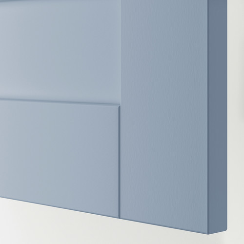 SANNIDAL Door with hinges, blue, 40x120 cm