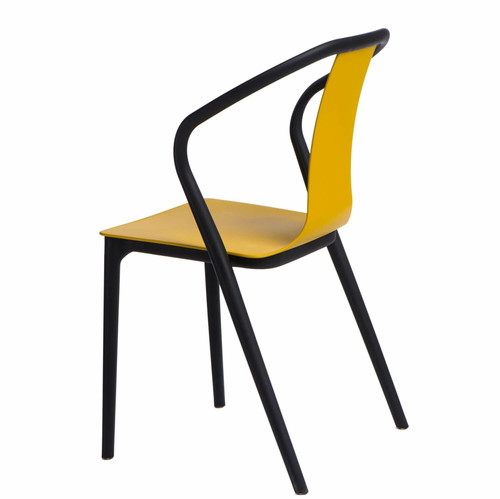 Chair Bella, black/yellow