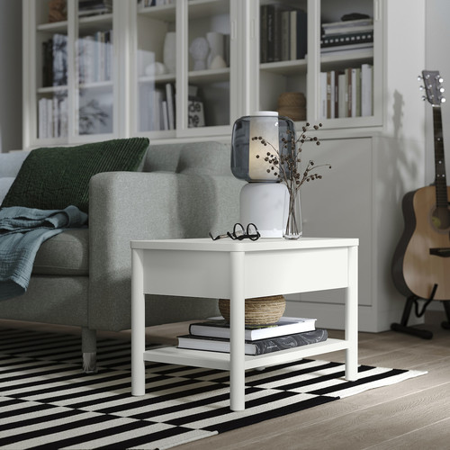 TONSTAD Side table, off-white, 64x40 cm