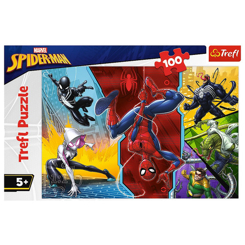 Trefl Children's Puzzle Spider-Man Upside Down 100pcs 5+