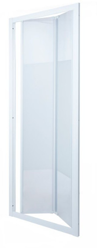 Bi-fold Shower Door Onega 90 cm, white/patterned