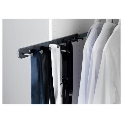 KOMPLEMENT Pull-out multi-use hanger, dark gray, 58 cm