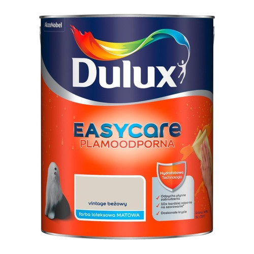 Dulux EasyCare Matt Latex Stain-resistant Paint 5l vintage beige