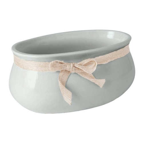 Ceramic Plant Pot 18 cm, grey