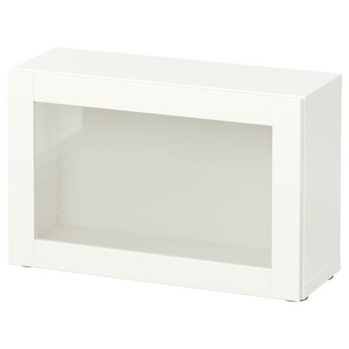 BESTÅ Shelf unit with glass door, Sindvik white, 60x20x38 cm