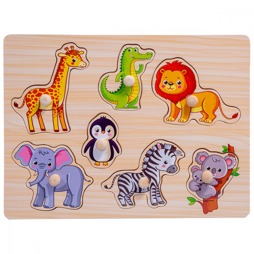 Smily Play Wooden Puzzle Zoo 18m+