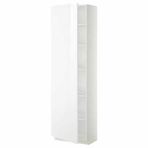 METOD High cabinet with shelves, white/Ringhult white, 60x37x200 cm