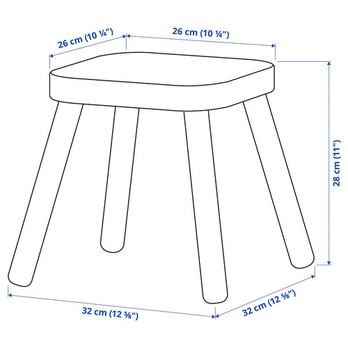 FLISAT Children's stool, pine