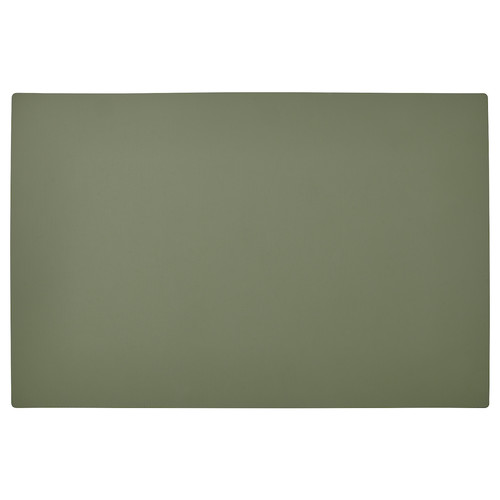 UTSÅDD Place mat for food bowl, grey-green, 33x50 cm