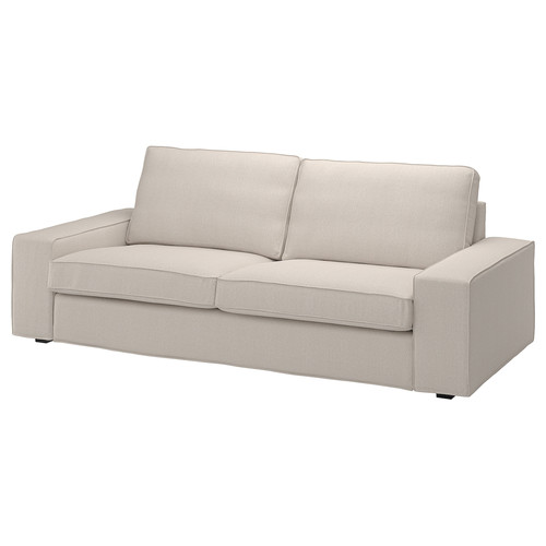 KIVIK Cover three-seat sofa, Tresund light beige