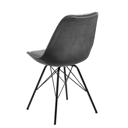 Chair Eris, velvet, grey