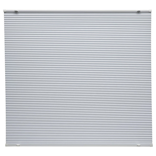 HORNVALLMO Block-out pleated blind, white/top-down bottom-up, 60x130 cm