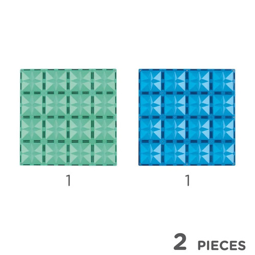 Big Plates Blue Green 2pcs 3+