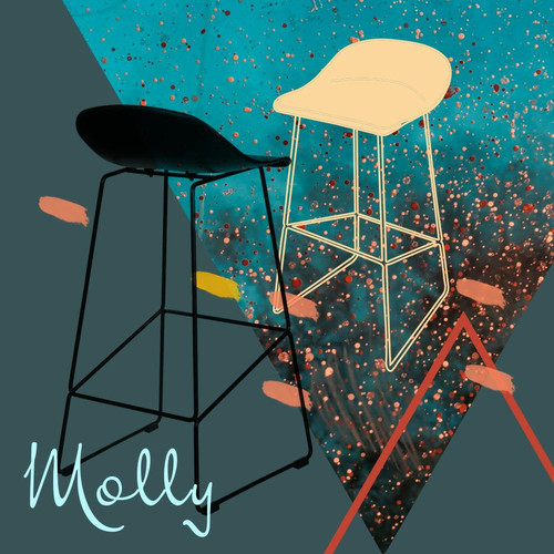 Bar Stool Molly Low, black