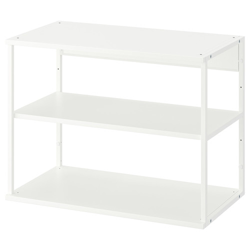 PLATSA Open shelving unit, white, 80x40x60 cm