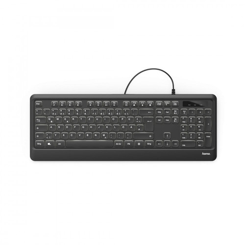 Hama Illuminated Wired Keyboard KC-550, black