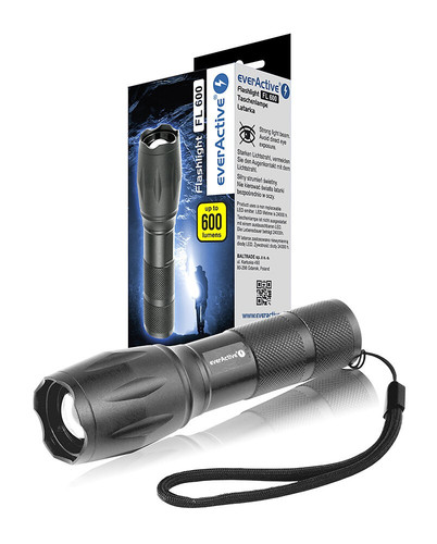 EverActive LED Flashlight Torch 600lm FL600