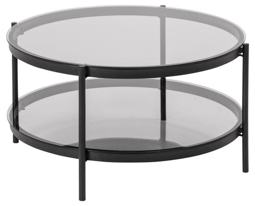 Coffee Table Bayonne, glass/black