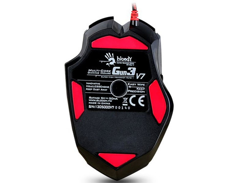 A4Tech Wired Gaming Mouse Bloody V7m USB, black/red