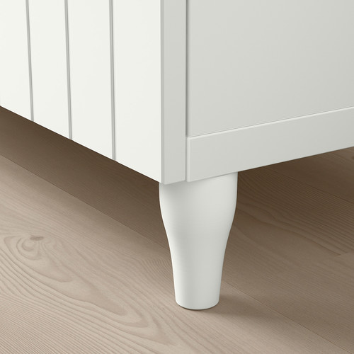 BESTÅ Storage combination with drawers, white, Sutterviken/Kabbarp white, 180x42x76 cm