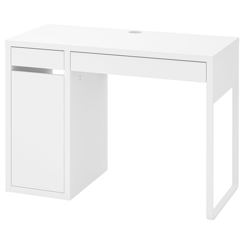 MICKE Desk, white, 105x50 cm