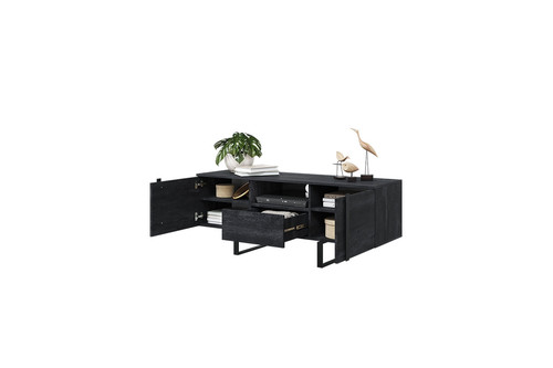 TV Cabinet Verica 150 cm, charcoal/black legs