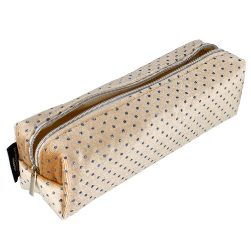 Tube Pencil Case Beige Cristal