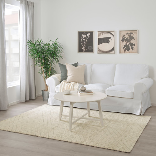 MARSTRUP Rug, low pile, beige, 160x230 cm