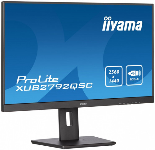 IIyama 27" Monitor XUB2792QSC-B5 IPS QHD USB-C HDMI DP USB3.0