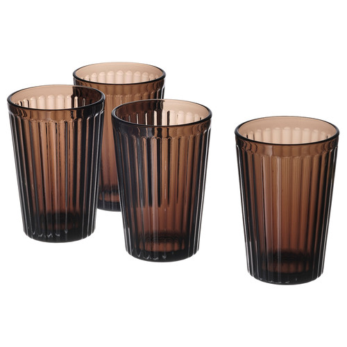 VARDAGEN Glass, brown, 31 cl