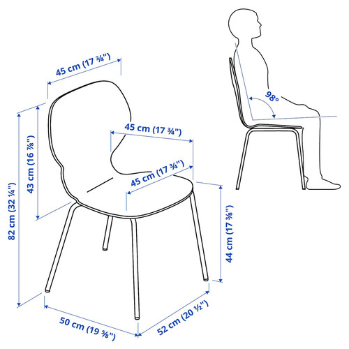 SIGTRYGG Chair, birch/Sefast black