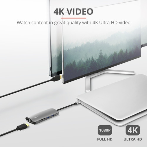 Trust USB-C Adapter 7in1 DALYX