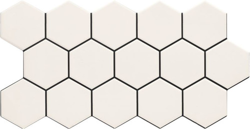 Gres Wall Tile Hex 26,5 x 51 cm, snow, 0,95 m2