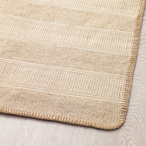 KLEJS Rug, flatwoven, beige-white, 50x80 cm