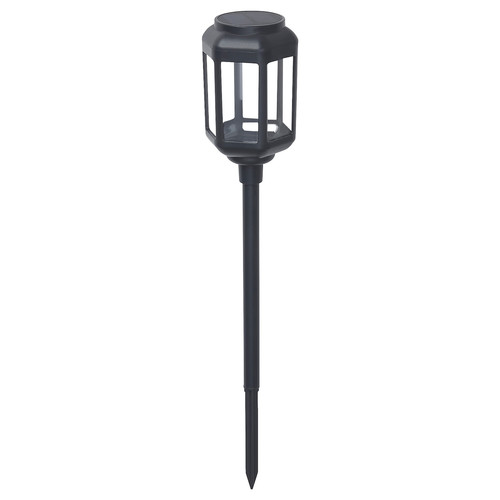 SOLVINDEN LED solar-powered ground stick, outdoor/clear black