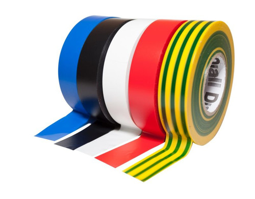 Diall Multicolour Electrical Tape 19 mm x 10 m 5pack