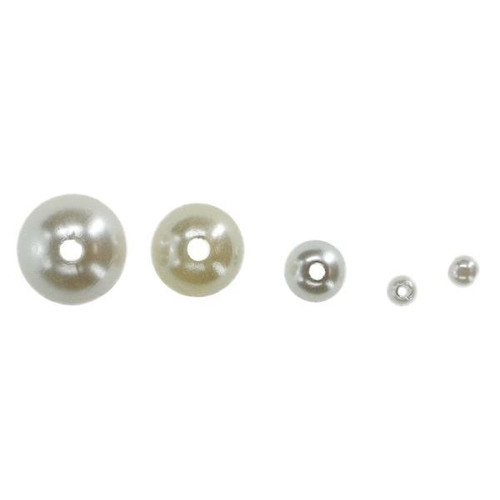 Decorative Pearls 100pcs, white