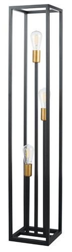 Floor Lamp 3-p, black-gold